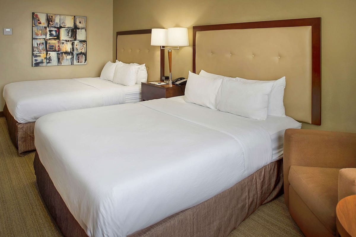 Premium bedding, pillowtop beds, in-room safe, desk
