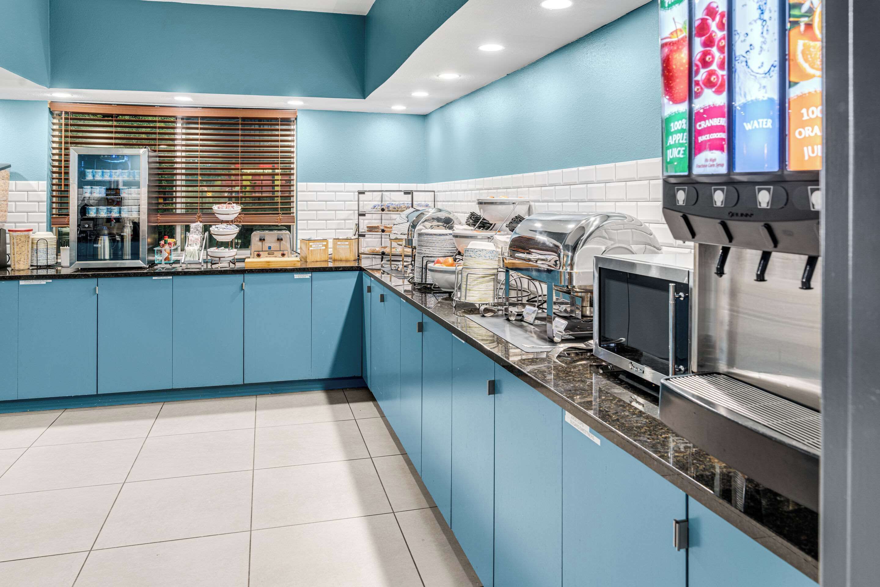 Free daily self-service breakfast 