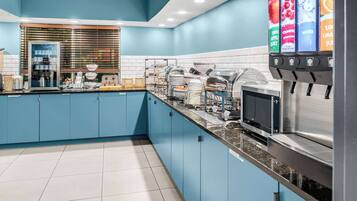 Free daily self-serve breakfast