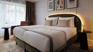 Minibar, caja fuerte, cortinas opacas y cunas gratuitas