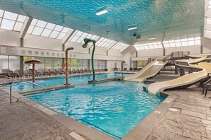 Indoor pool, open 8 AM to 10:00 PM, sun loungers