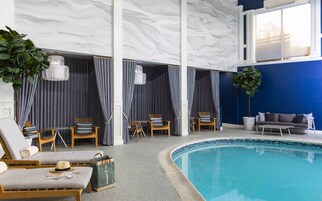 Indoor pool, open 7:00 AM to 10:00 PM, free cabanas, sun loungers