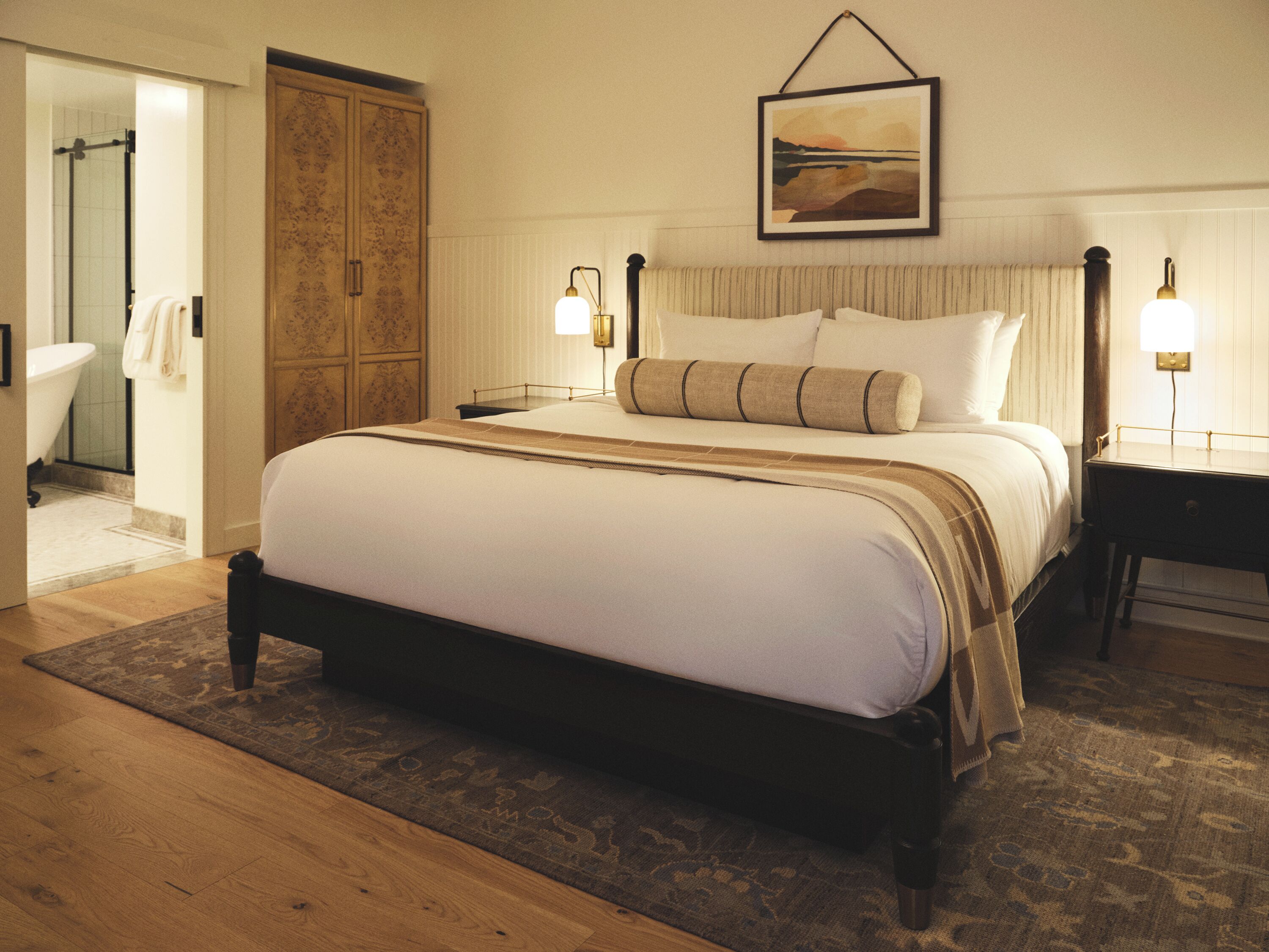 Suite, 1 King Bed with Sofa bed (Belcourt) | Premium bedding, down comforters, pillowtop beds, in-room safe