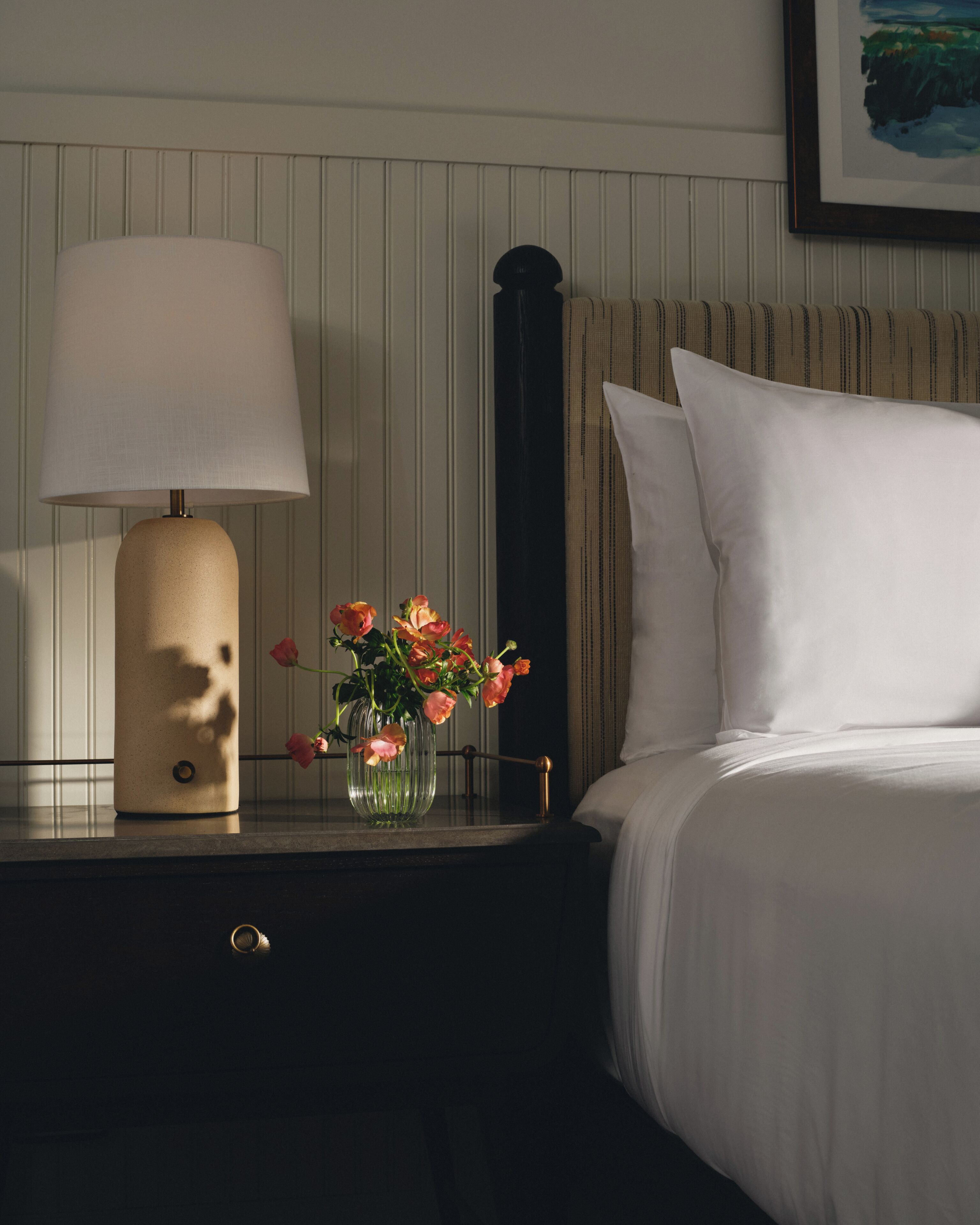 Premium bedding, down comforters, pillowtop beds, in-room safe