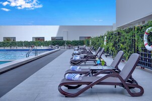 Indoor pool, outdoor pool