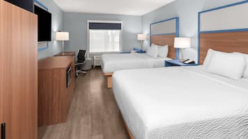 Room, 2 Double Beds, Non Smoking | Desk, soundproofing, iron/ironing board, free WiFi
