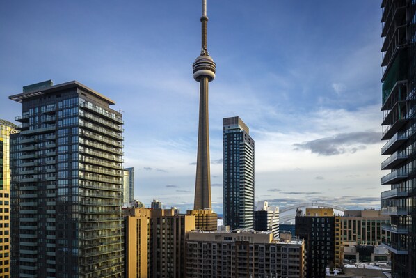 Vue sur la ville depuis l’hébergement 