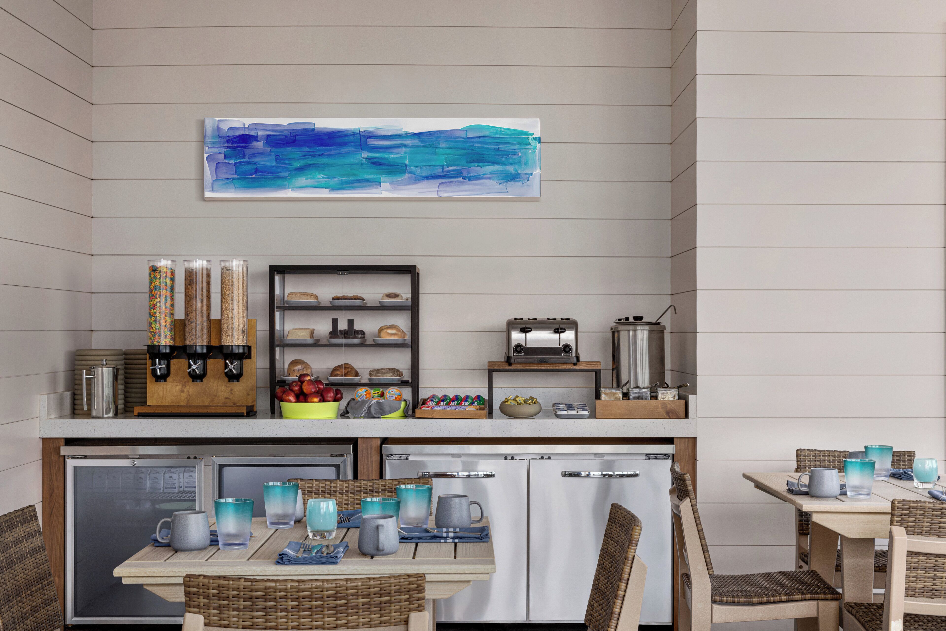 Café da manhã com buffet todos os dias mediante uma taxa