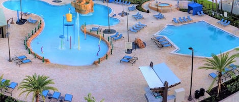 2 outdoor pools, a heated pool, pool cabanas (surcharge), pool umbrellas