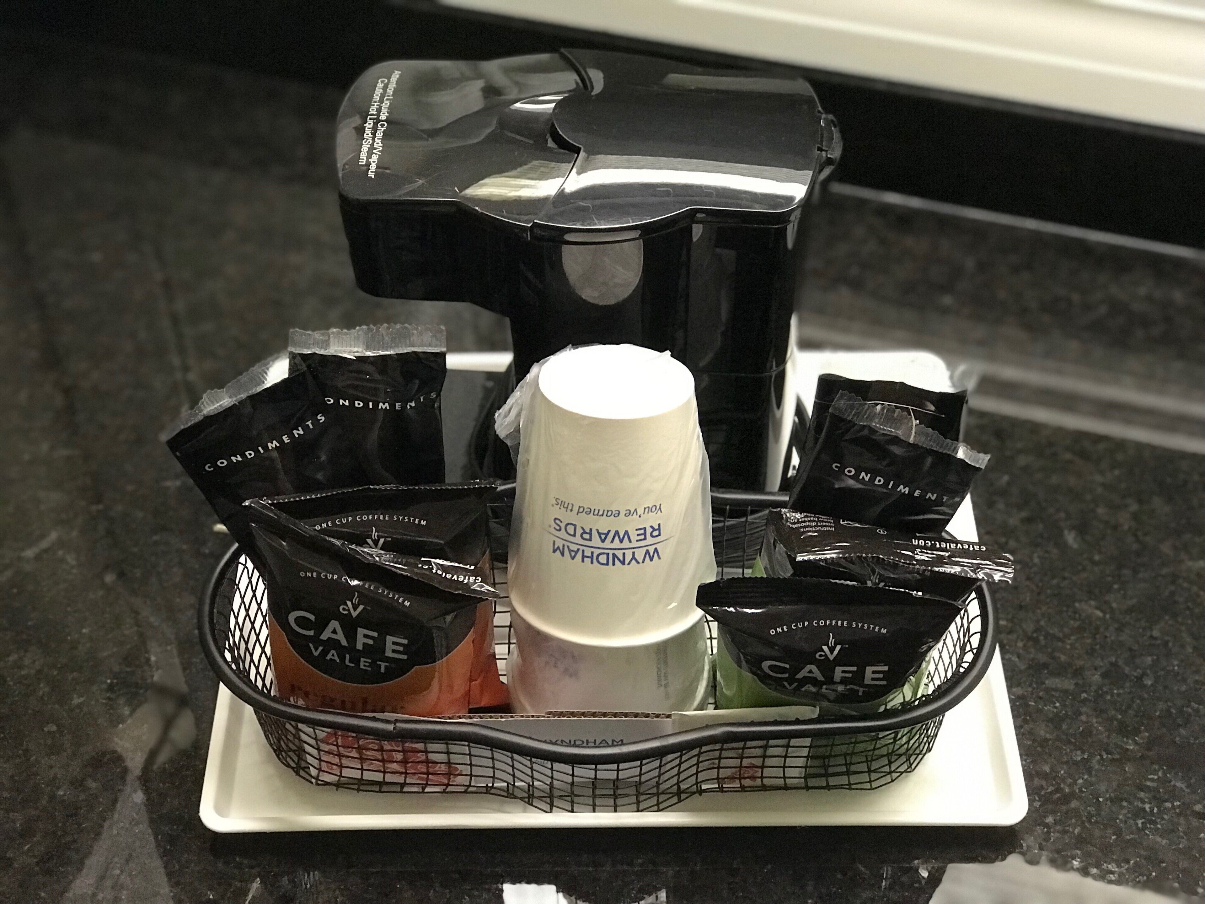 hypo-allergenic bedding, desk, blackout curtains, iron/ironing board