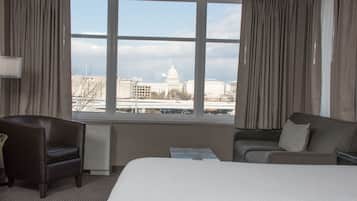 In-room safe, desk, laptop workspace, iron/ironing board