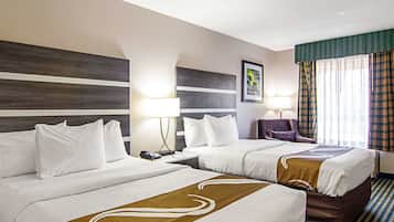 In-room safe, desk, laptop workspace, iron/ironing board