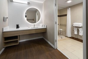 Accessible bathroom - Super 8 by Wyndham Ellenton Bradenton Area (Ellenton)