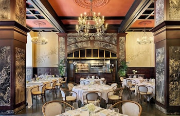 Hotel entrance and lobby at Omni Royal Orleans Hotel