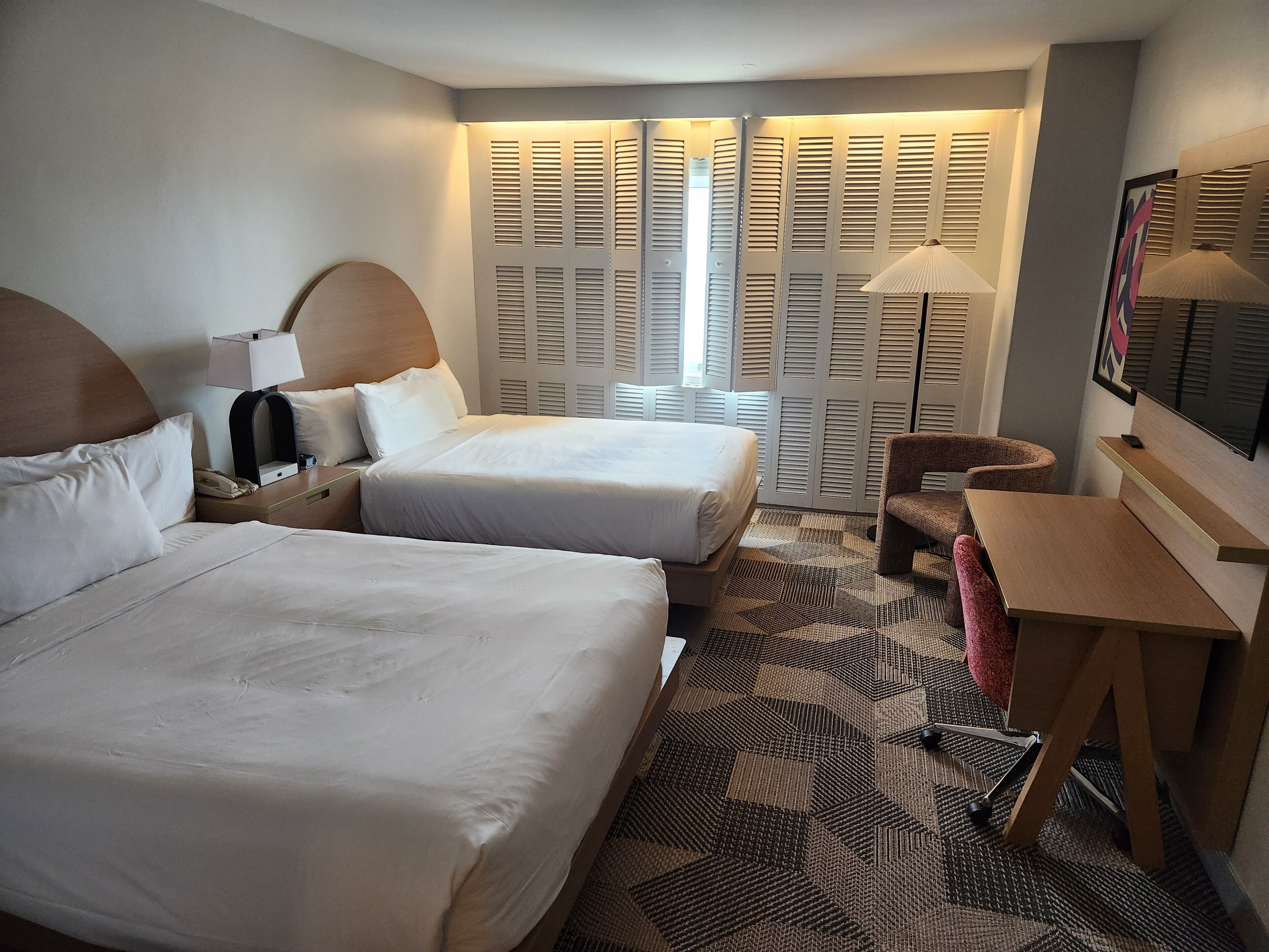 standard room, 2 queen beds | premium bedding, desk, blackout curtains, soundproofing