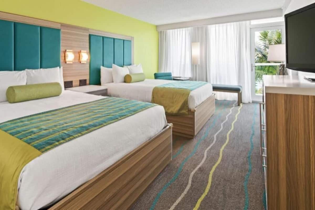 In-room safe, desk, laptop workspace, blackout curtains