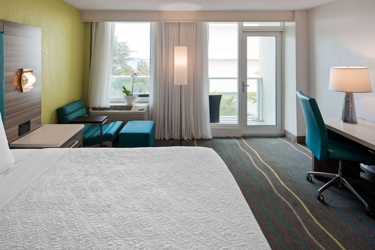In-room safe, desk, laptop workspace, blackout curtains