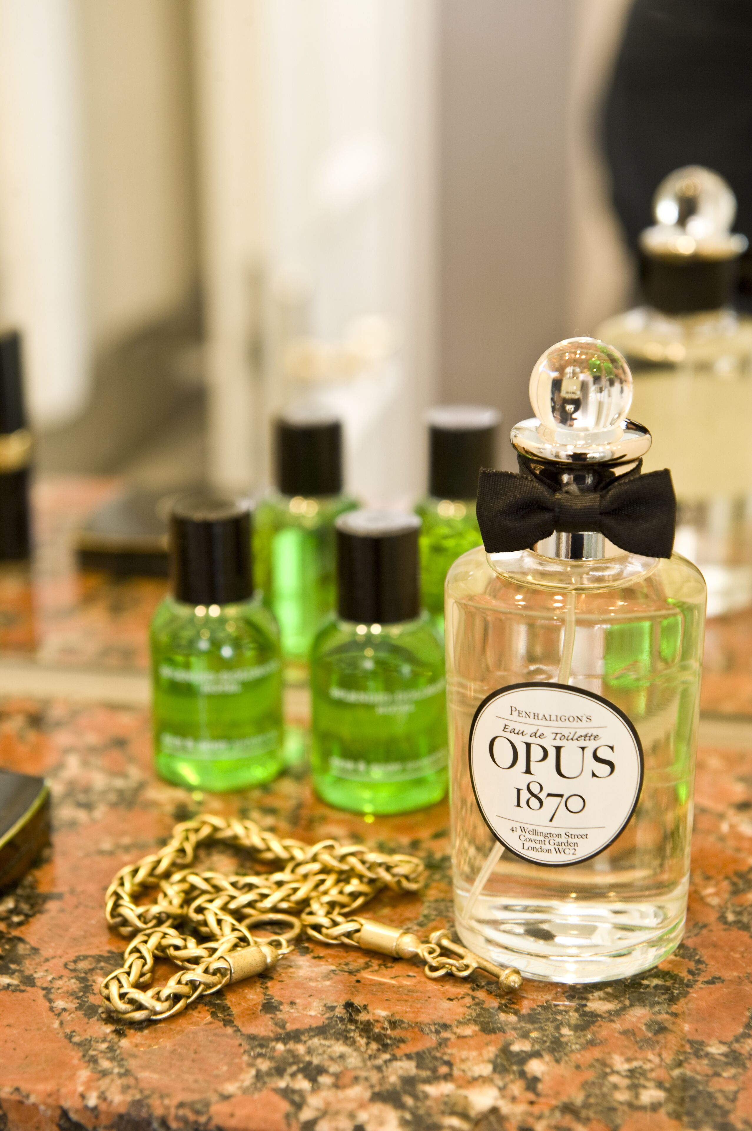 eco-friendly toiletries, hair dryer, towels