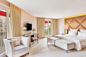 Premium bedding, down duvets, Select Comfort beds, free minibar items