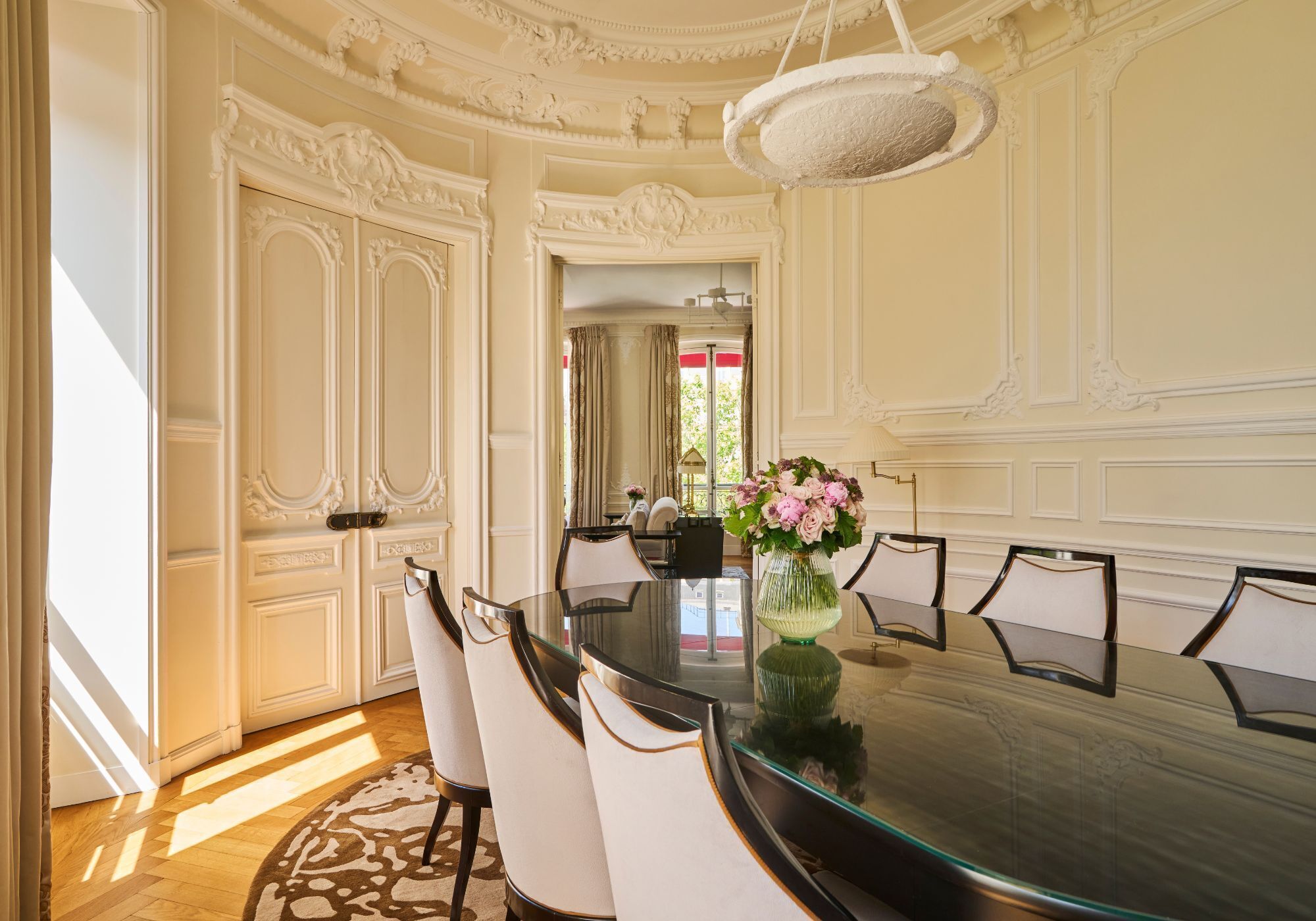 Signature Suite (Champs Elysées) | Living area | 82-cm Smart TV with satellite channels, pay movies, offices