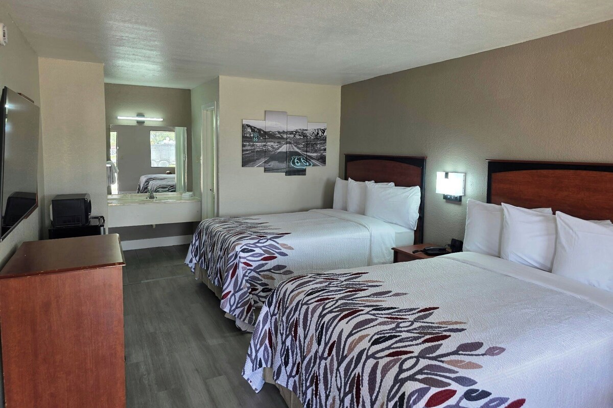 Superior Room, 2 Queen Beds, Non Smoking | Desk, laptop workspace, blackout drapes, iron/ironing board