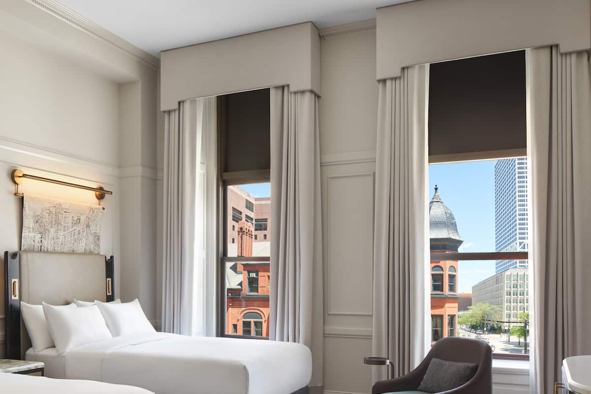 deluxe double room, 2 double beds | view from room