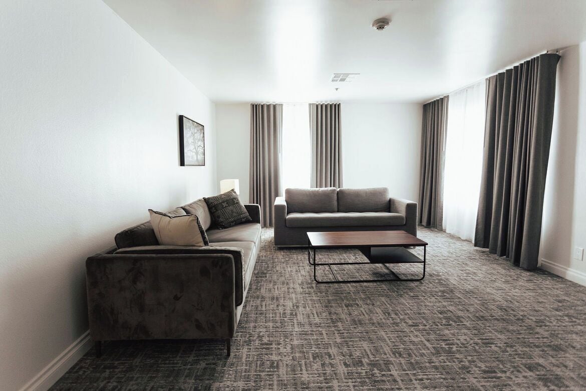 alma rosa suite | living area | 42-inch tv with cable channels