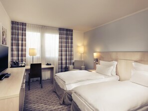 Standard Twin Room, 2 Single Beds | In-room safe, desk, laptop workspace, blackout curtains