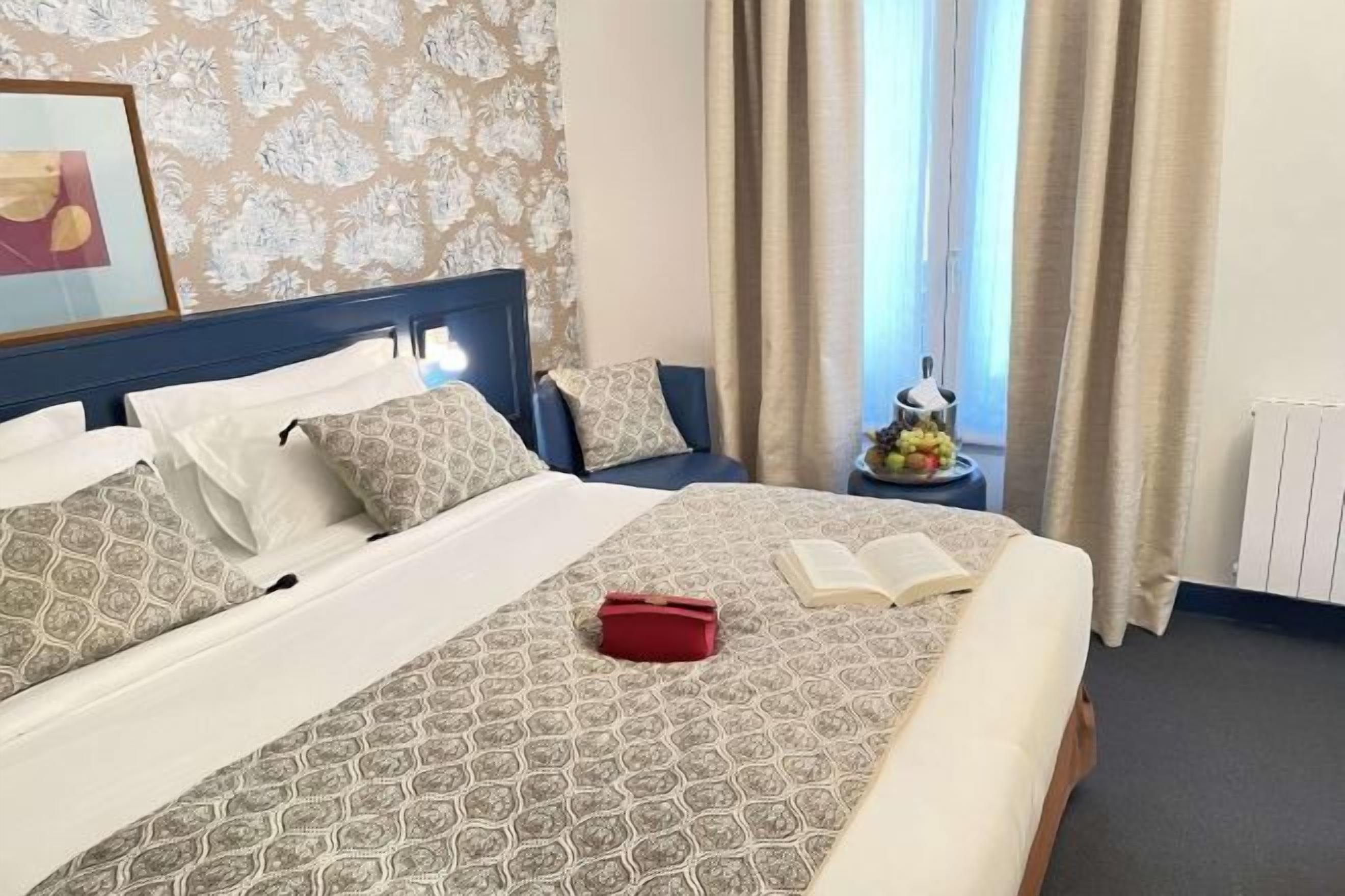 Premium bedding, memory foam beds, in-room safe, desk
