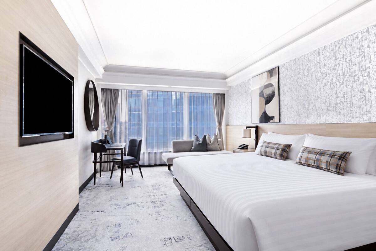 In-room safe, desk, blackout drapes, iron/ironing board (on request)