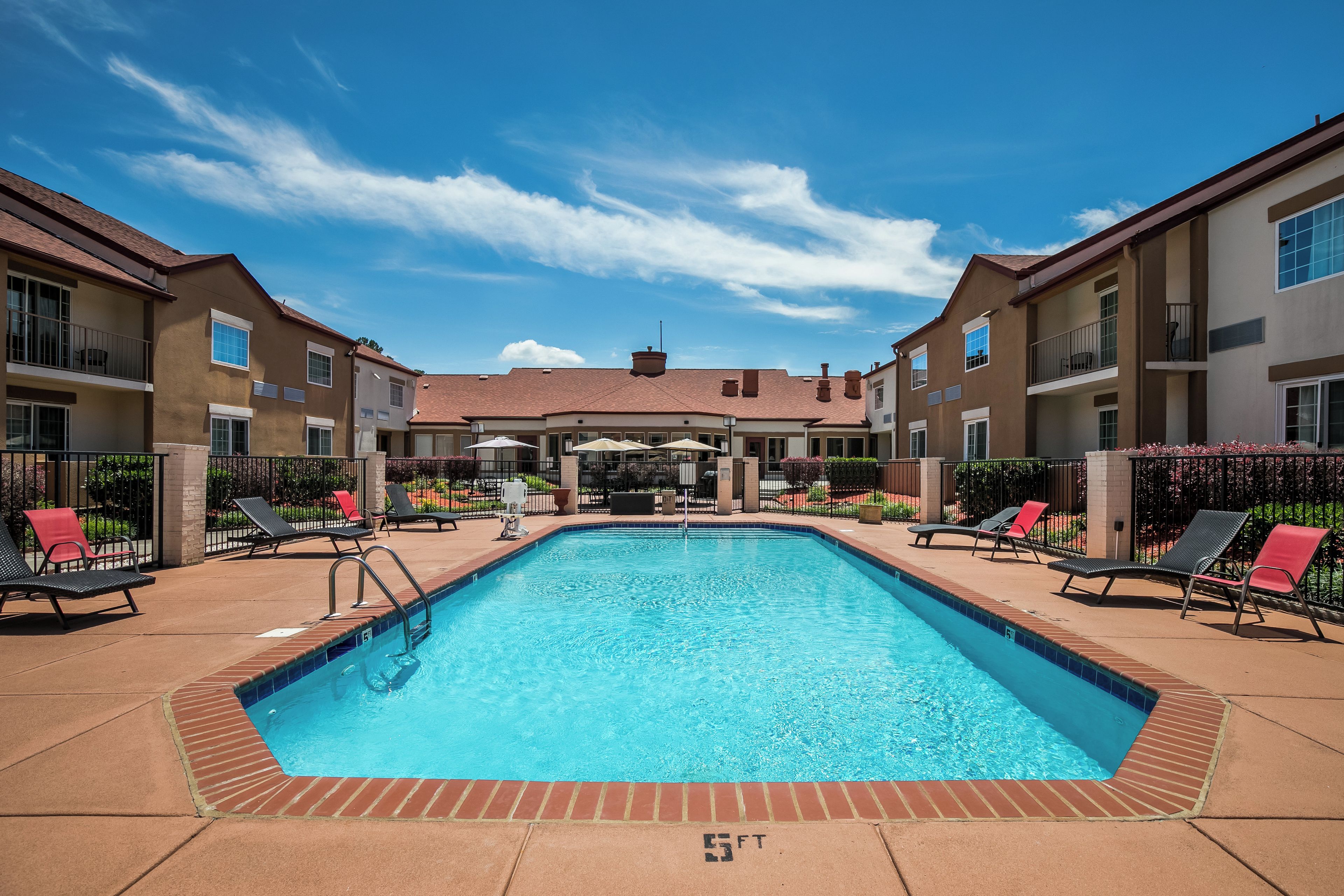 Seasonal outdoor pool, pool umbrellas, sun loungers