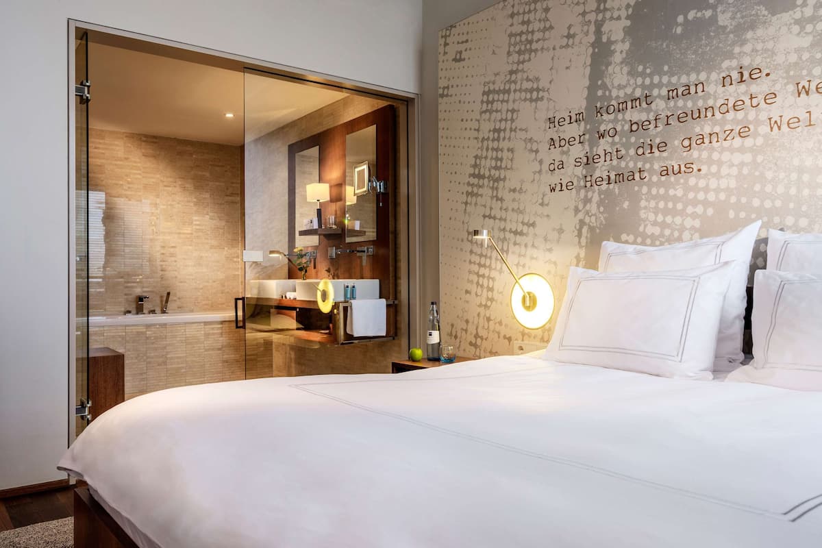 comfort suite, 1 king bed | premium bedding, down duvets, minibar, in-room safe