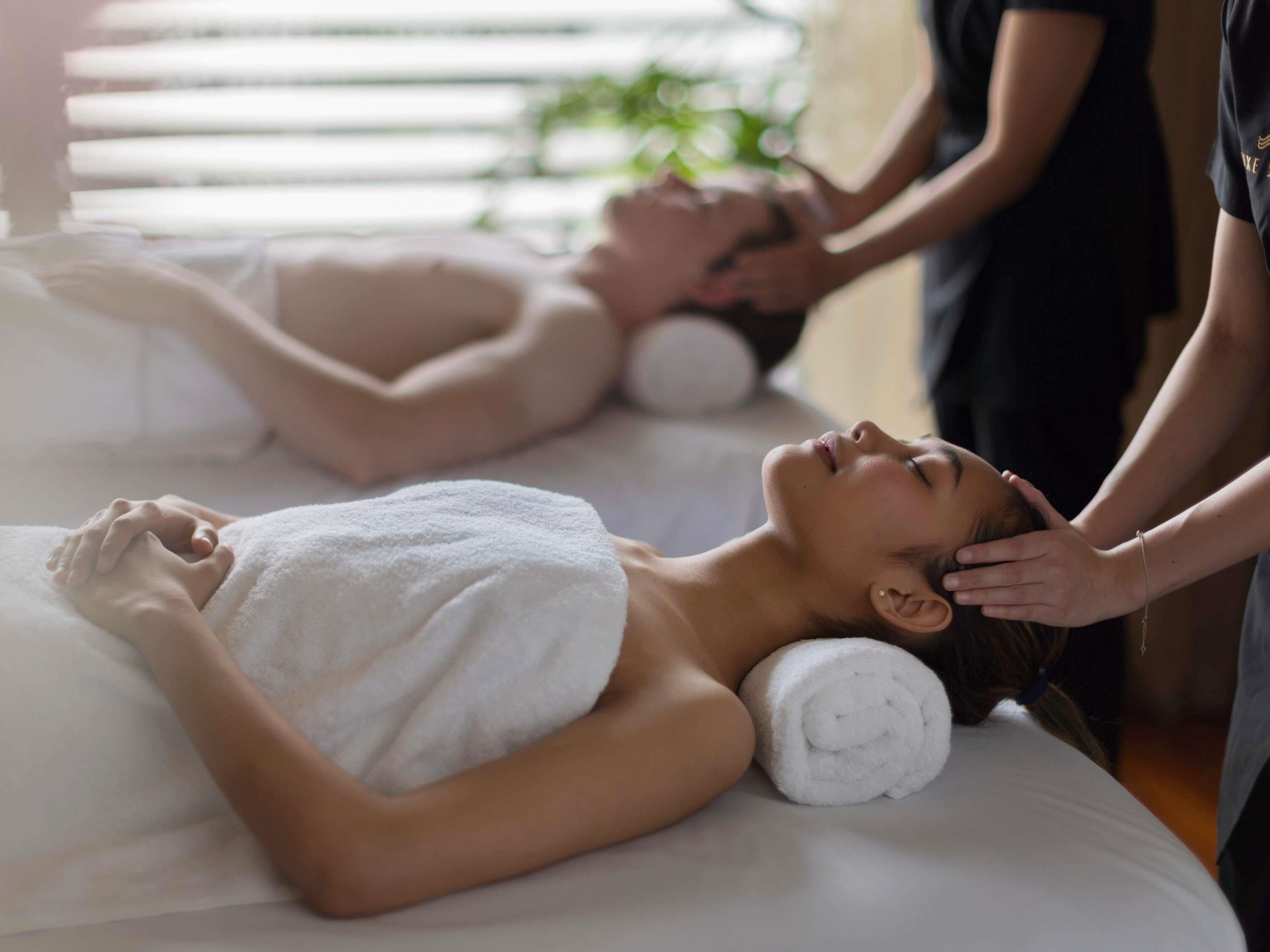 Salas de tratamiento para parejas, un sauna, tratamientos corporales