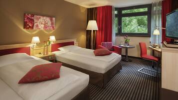 Minibar, in-room safe, desk, laptop workspace