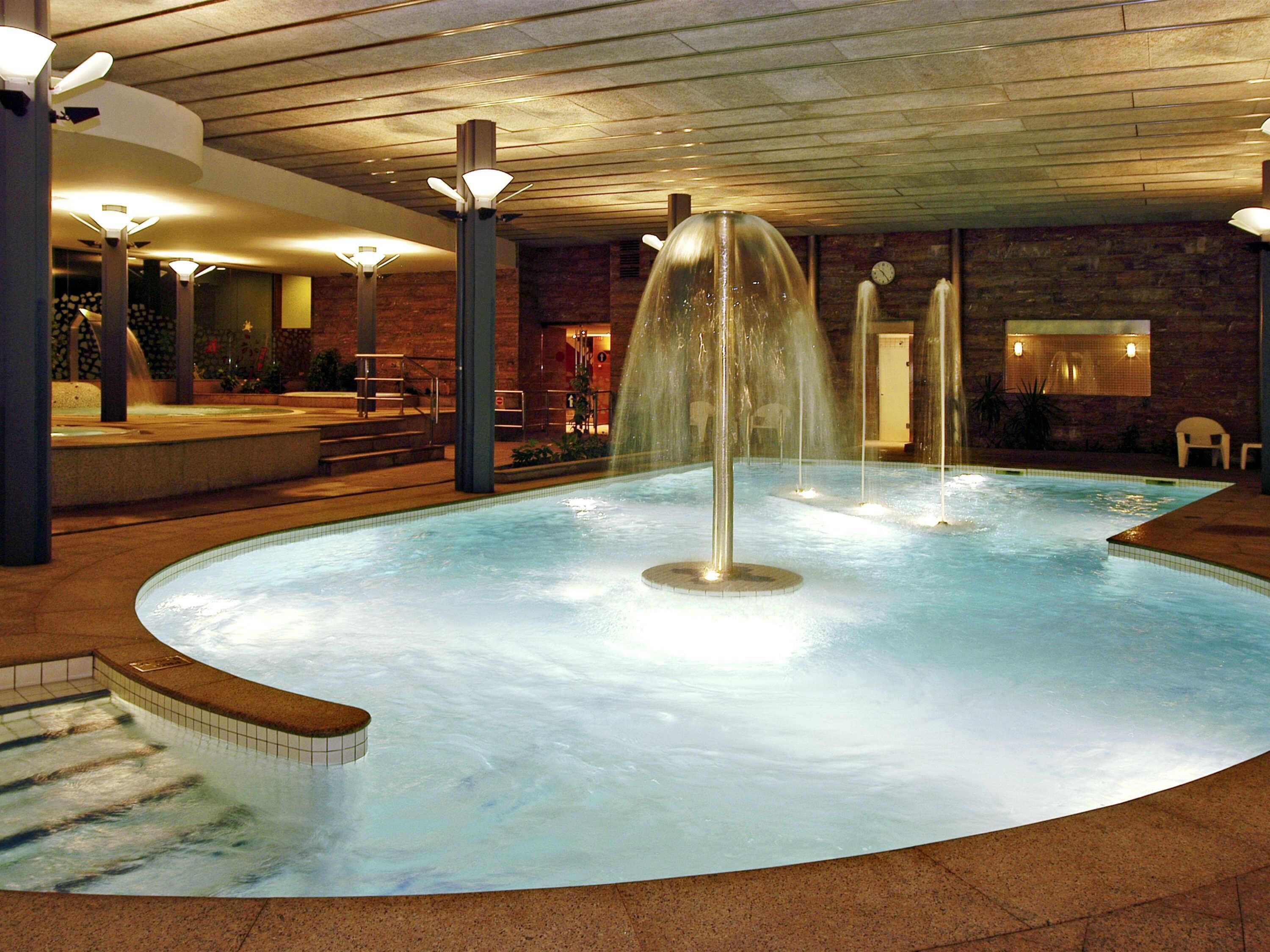 Indoor pool, open 10:00 AM to 1:30 PM, sun loungers