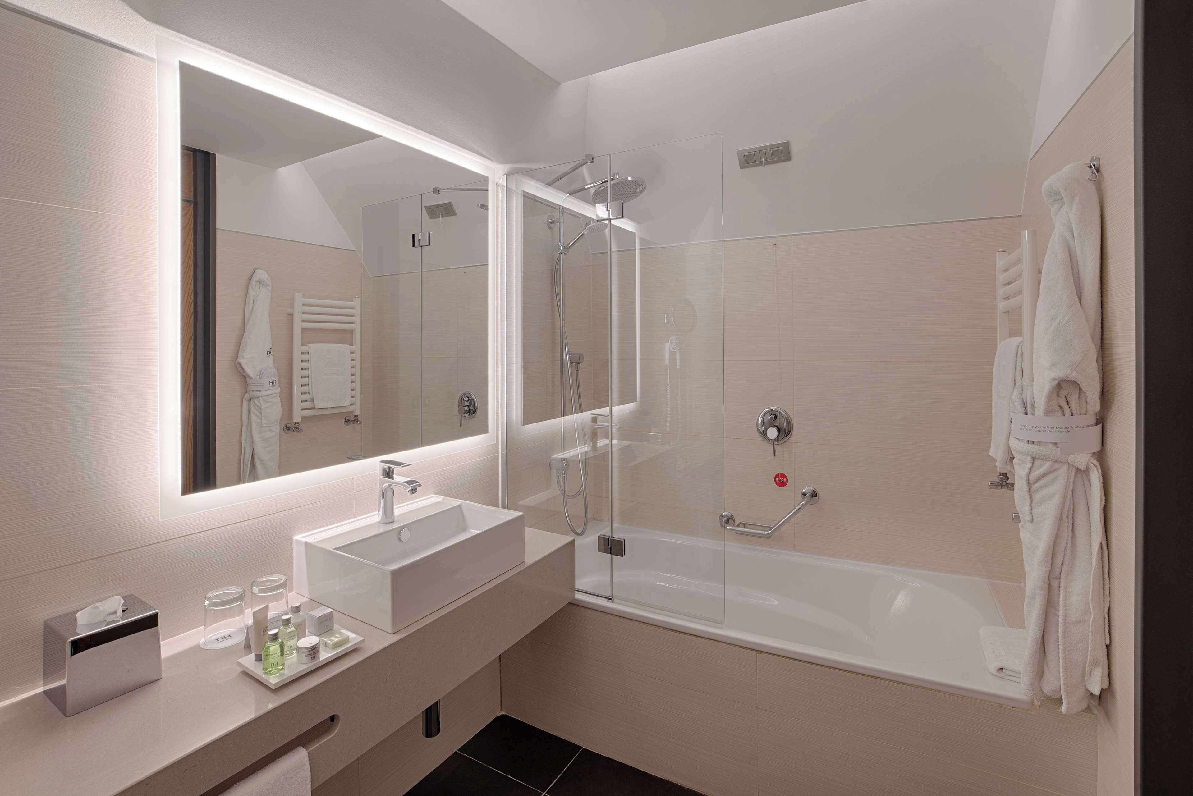 shower, eco-friendly toiletries, hair dryer, bidet