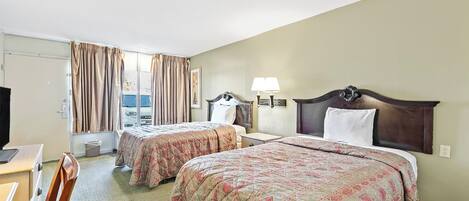 Room, 2 Queen Beds, Non Smoking | Desk, Internet, bed sheets