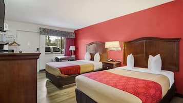 Standard Double Room, 2 Double Beds, Smoking | Iron/ironing board, free cribs/infant beds, rollaway beds, free WiFi