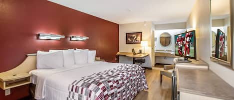 Habitación superior, 1 cama King size, para no fumadores | Escritorio, cortinas blackout, cunas gratuitas y wifi gratis