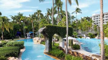 2 outdoor pools, cabanas (surcharge), pool umbrellas