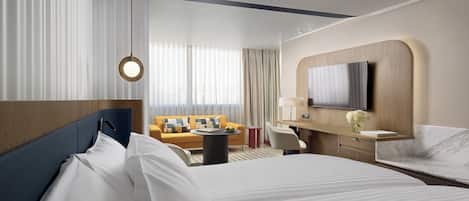 1 habitación, ropa de cama hipoalergénica, cubrecamas y minibar