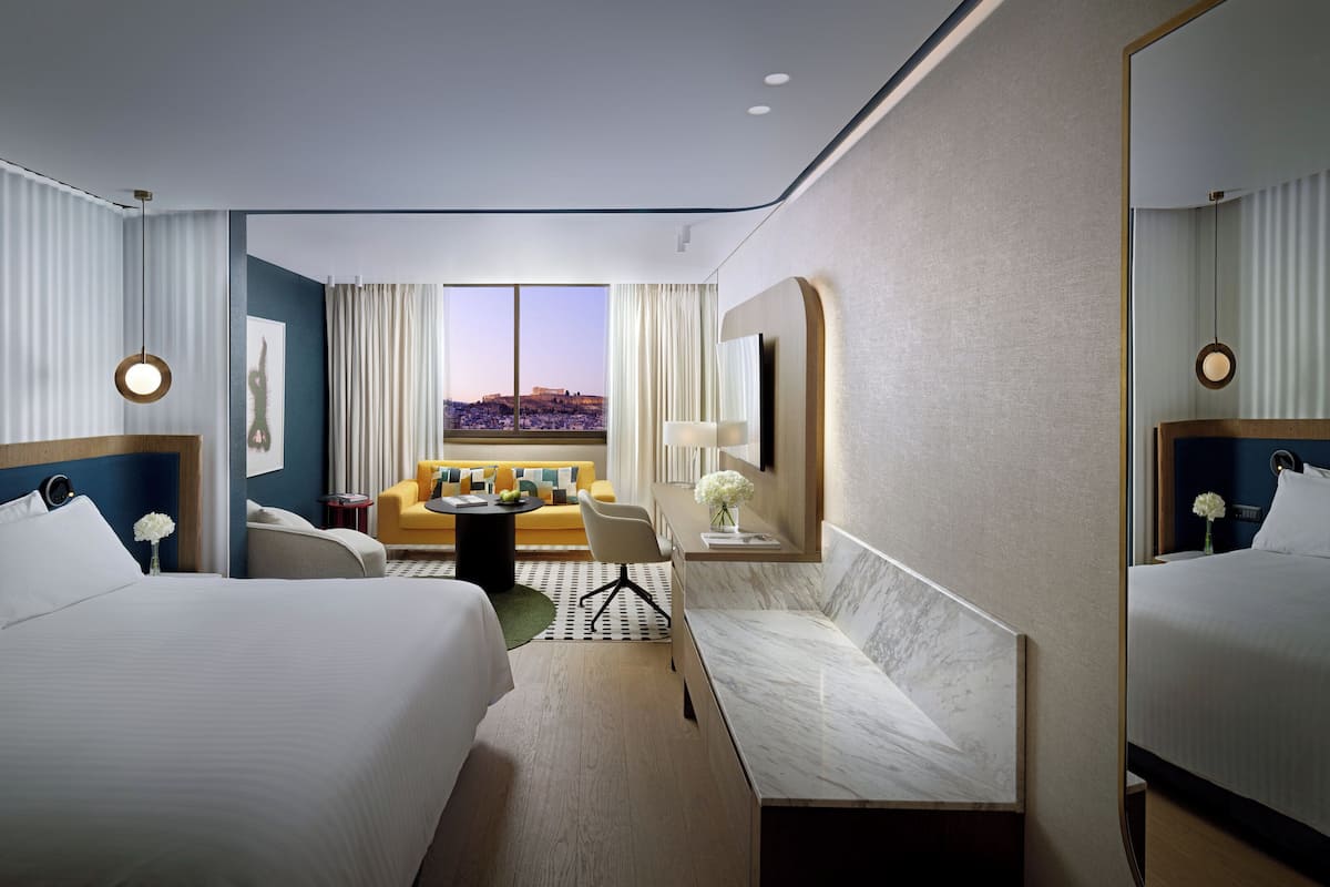 Classic Room, 1 King Bed, Club lounge access (Acropolis View) | 1 bedroom, hypo-allergenic bedding, down duvets, minibar