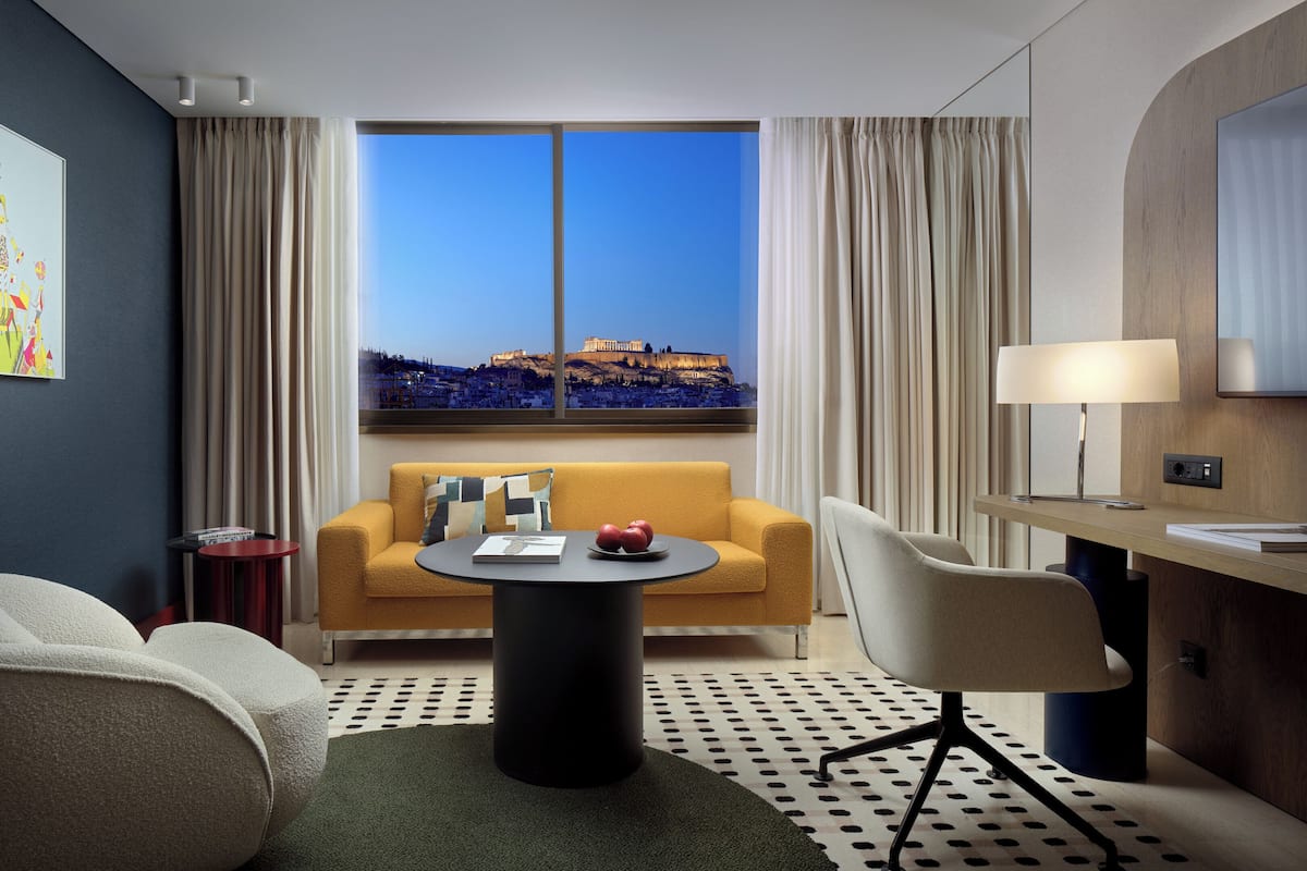 Classic Room, 1 King Bed (Acropolis View) | 1 bedroom, premium bedding, down comforters, minibar