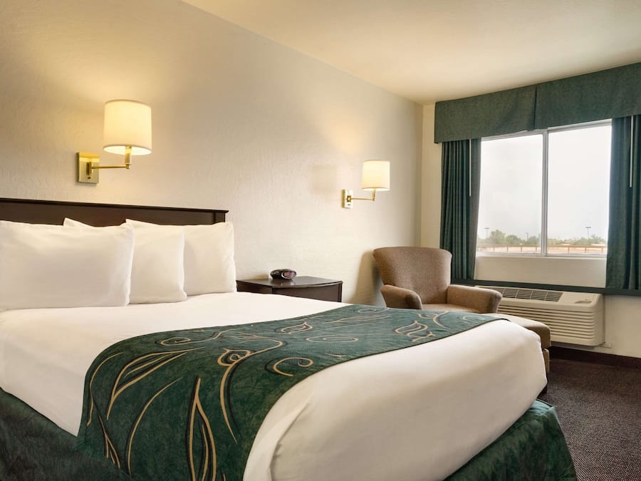 客房, 1 张双人床, 无障碍, 无烟房 | 办公桌、遮光窗帘、隔音、熨斗/熨板