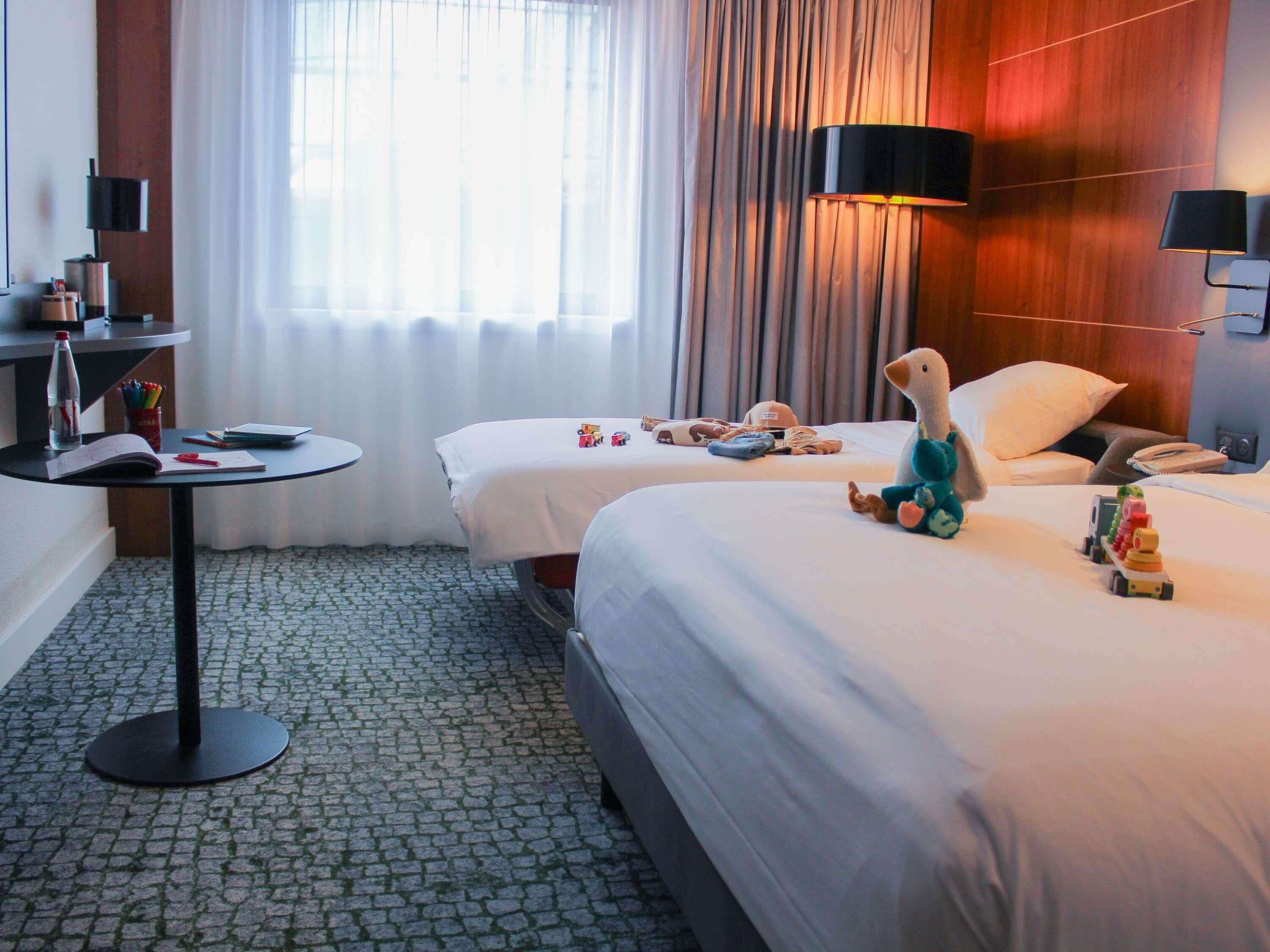 Family Room (1 Double Bed and 1 Single Bed) | Minibar, in-room safe, desk, blackout curtains