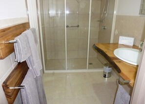 Semi Deluxe Queen Room | Bathroom | Free toiletries, hair dryer, towels, soap - Mountain View Country Inn (Deloraine)