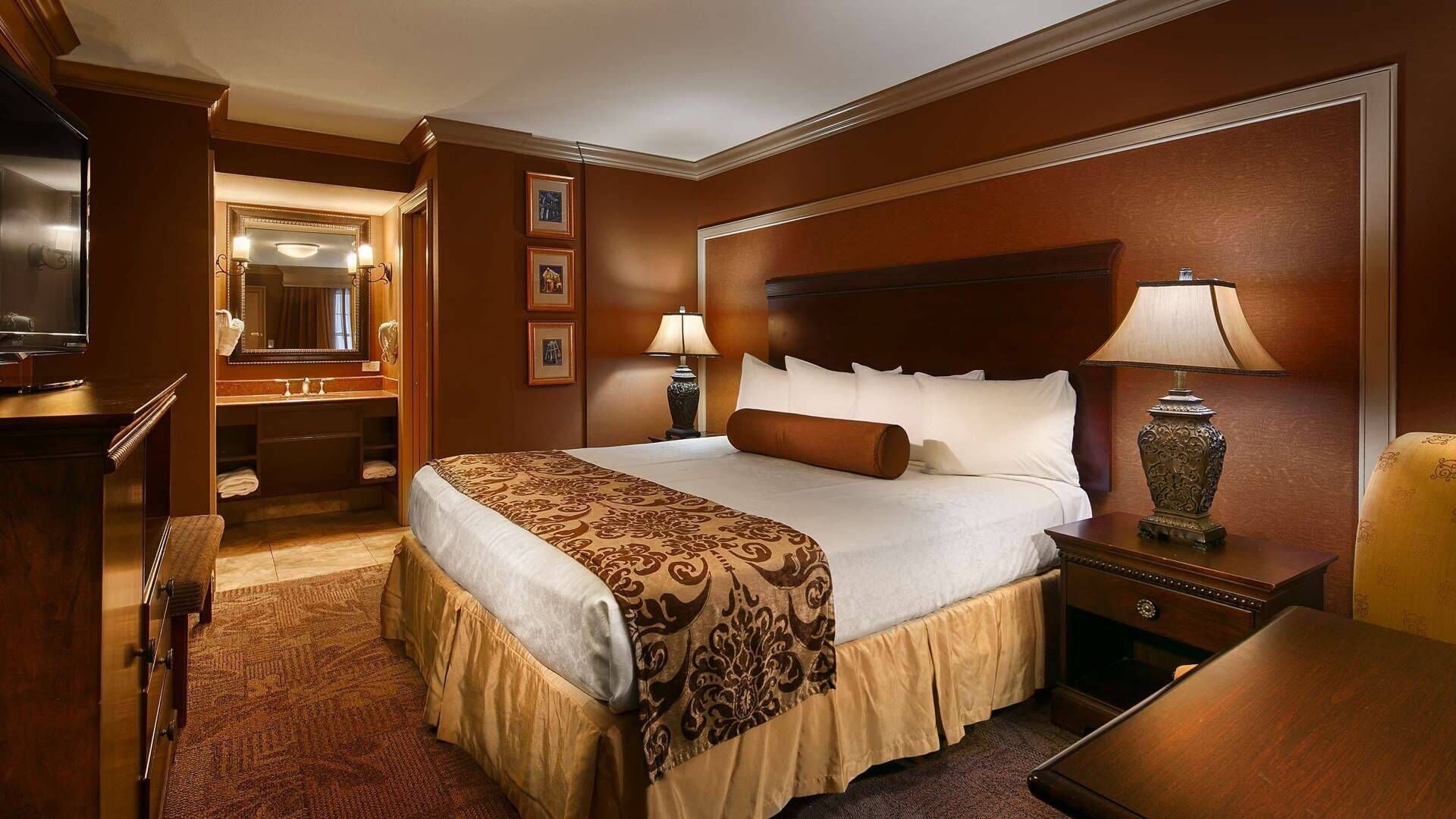 Ropa de cama de alta calidad y camas con pillow-top 