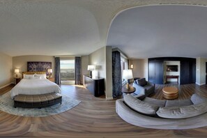 Premium bedding, down comforters, pillowtop beds, in-room safe