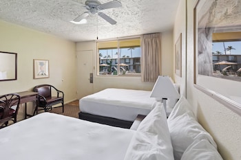 Desk, blackout drapes, iron/ironing board, free WiFi at Maui Seaside Hotel