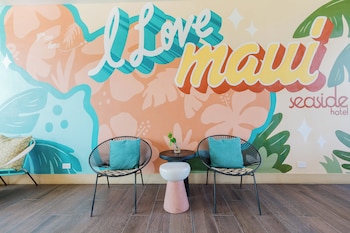 Hotel entrance and lobby at Maui Seaside Hotel